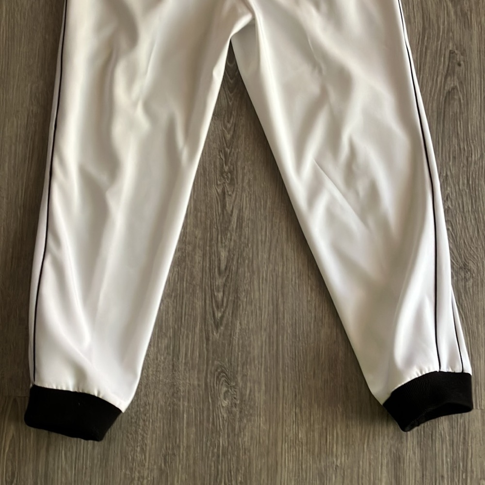 Zara Basic White Joggers Size Medium - image 7